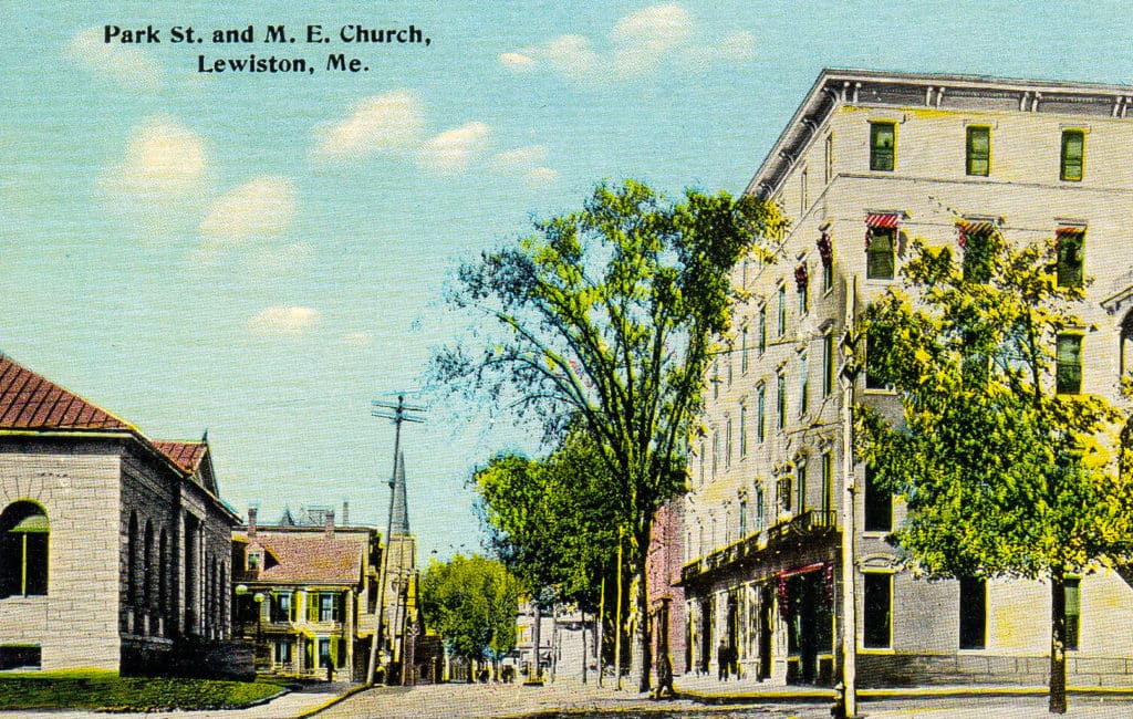 Card 14 – Park St., M. E. Church, Lewiston, ME