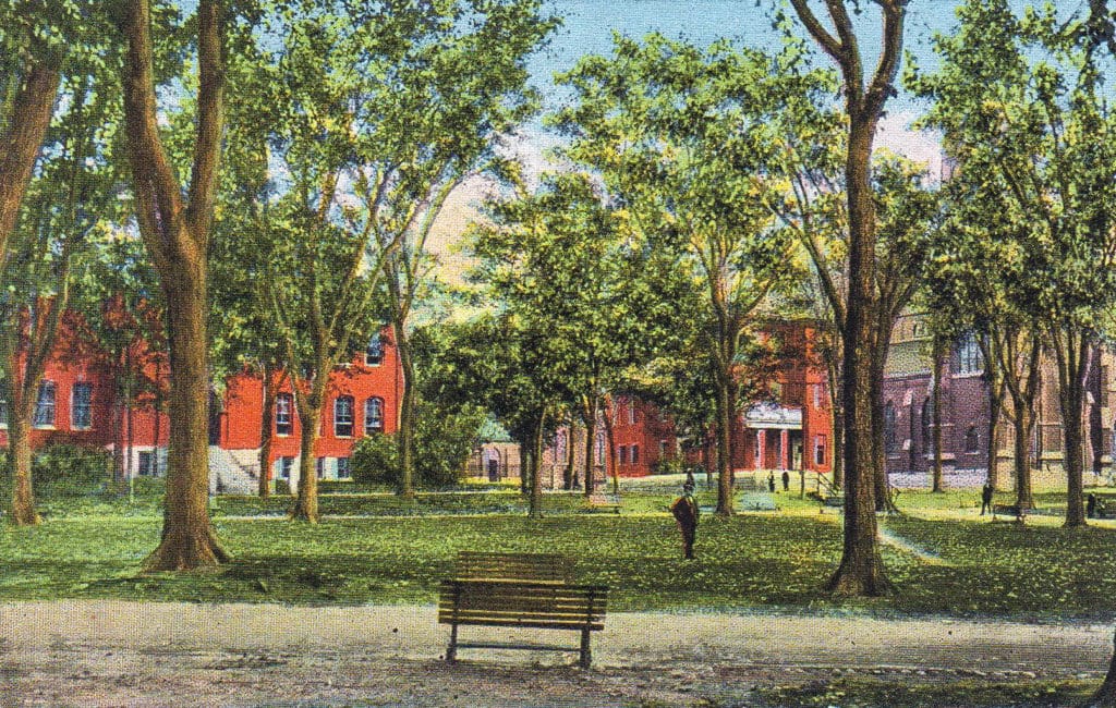 Card 19 – View from City Park, Lewiston, ME