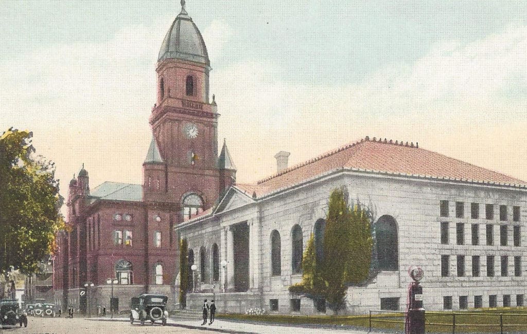 Card 57 – Public Library & City Hall, Lewiston, ME