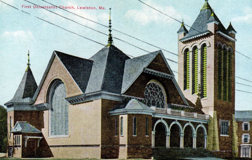 Card 62 – First Universalist Church, Lewiston, ME